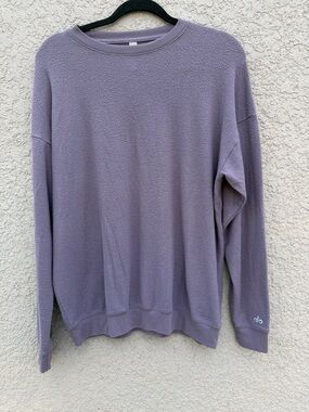 ALO Yoga Men’s Lavender Crewneck Pullover